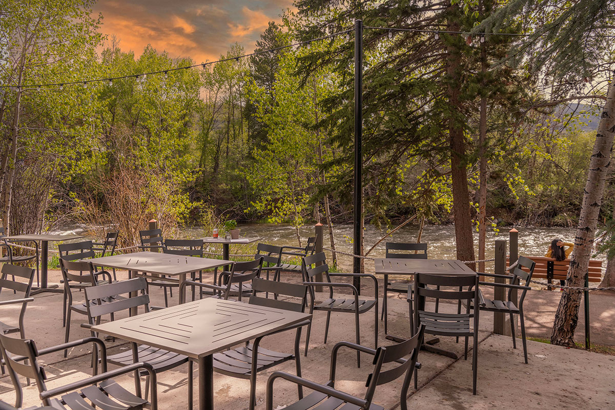 Sunset on patio