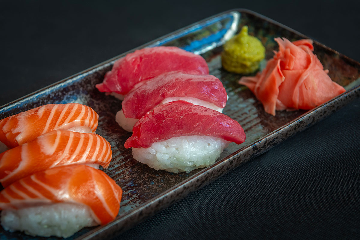 kinji sushi 6 Piece Sushi Plate2